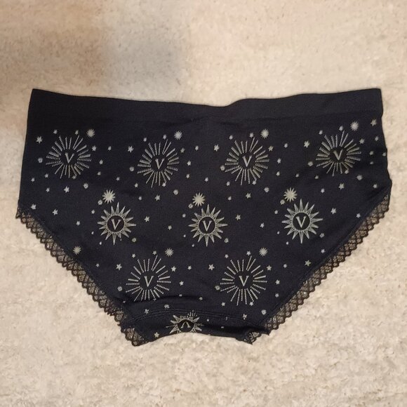 Victoria’s Secret Sun & Stars Celestial Seamless Rib Lace-Trim Hiphugger Panty - Picture 2 of 7